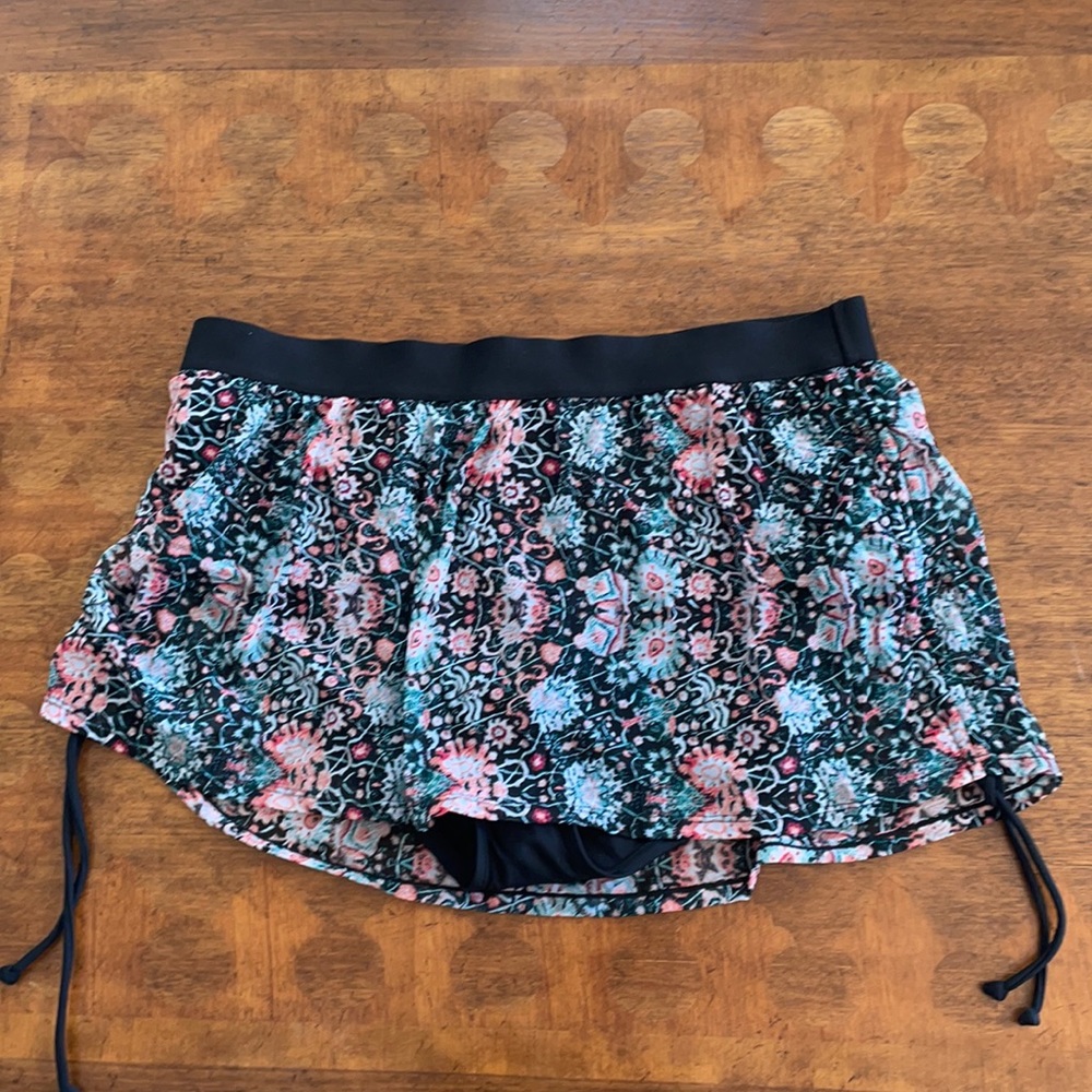 Cacique Swim Skort Bottoms Mesh Floral